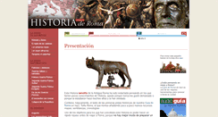 Desktop Screenshot of historia-roma.com