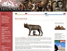 Tablet Screenshot of historia-roma.com